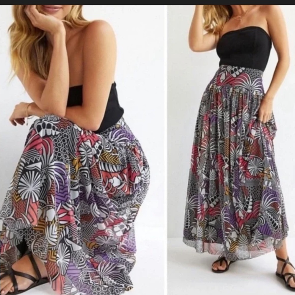 FARM Rio Tropical Maxi skirt size XL